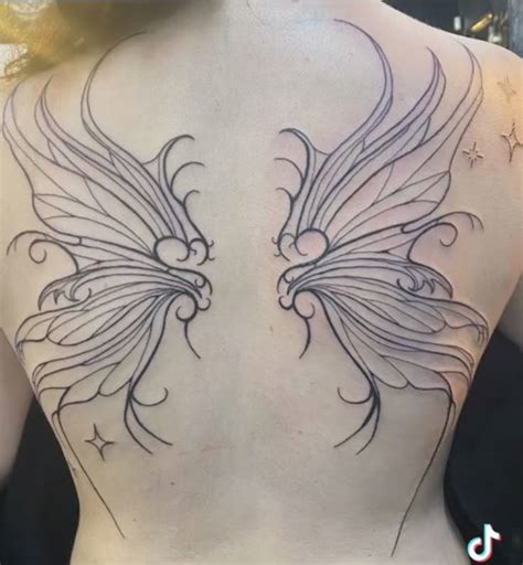 Fairy Wing Back Tattoo Ideas & Inspiration