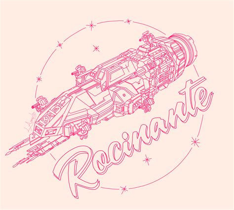 Fan Art Rocinante Line Art R Theexpanse