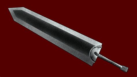 Fanart Guts Dragon Slayer Sword Berserk 3D Model By Liesenfeldb