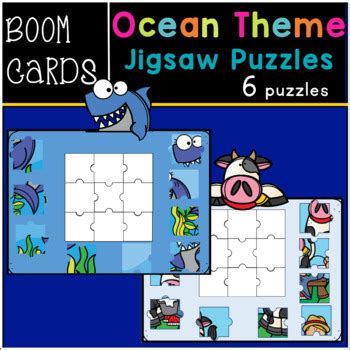 Farm And Ocean Jigsaw Puzzles Boom Cards Distance Learning Bundle