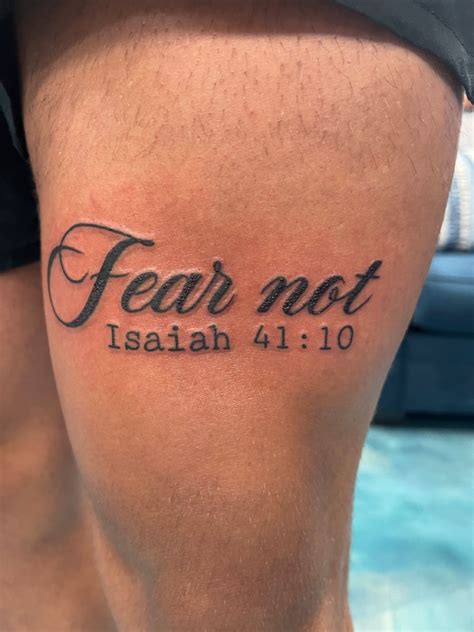 Fear Not Tattoo Simple Arm Tattoos Tattoo Quotes For Men Small