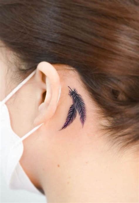 Feather Tattoo Behind The Ear Best Tattoo Ideas Gallery Feather Tattoo Behind The Ear Best Tattoo Ideas Gallery