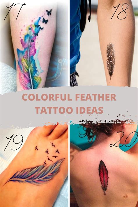 Feather Tattoo Meaning Types Designs Ideas Inspiration