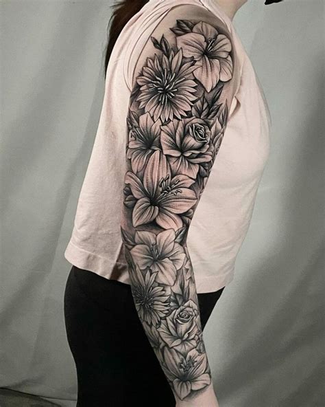 Female Flower Sleeve Tattoos: Stunning Designs & Ideas