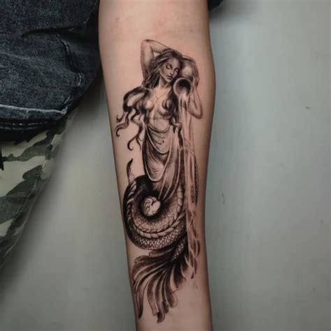 Female Goddess Aquarius Tattoo Ideas & Inspiration