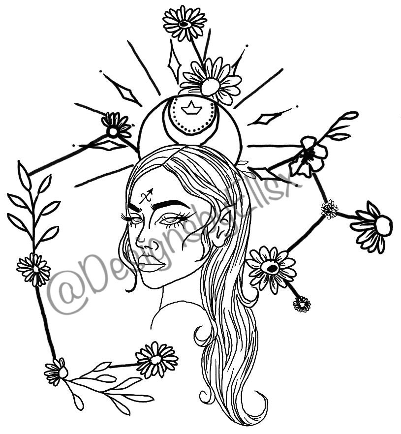 Female Goddess Sagittarius Tattoo Ideas & Inspiration