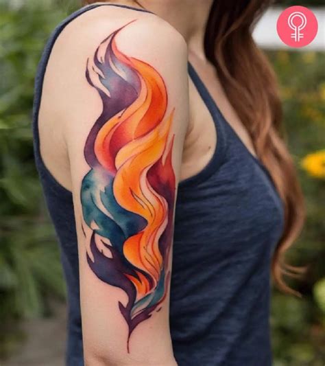 Flame Tattoos And Fire Tattoos Flame And Fire Tattoo Meanings And Ideas