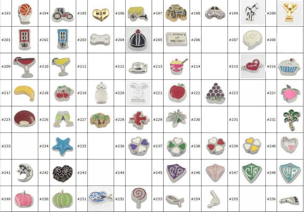 Floating Charms 90 Styles For Living Memory Locket