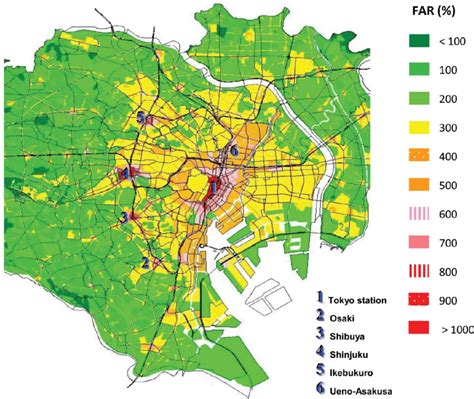 Floor Area Ratio Map Of Central Tokyo Source A Copy Of This Map Was Floor Area Ratio Map Of Central Tokyo Source A Copy Of This Map Was