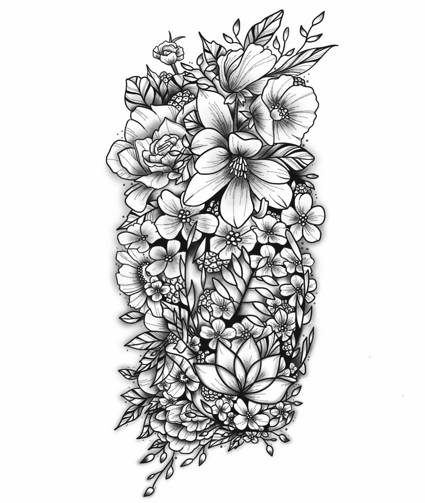 Floral Half Sleeve Completion By Leah B At Waukesha Tattoo Co In