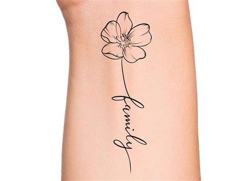 Family Bond: Flower Tattoo Ideas for Loved Ones