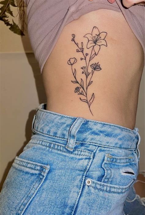 Stunning Flower Tattoos On Side: Design Ideas & Inspiration