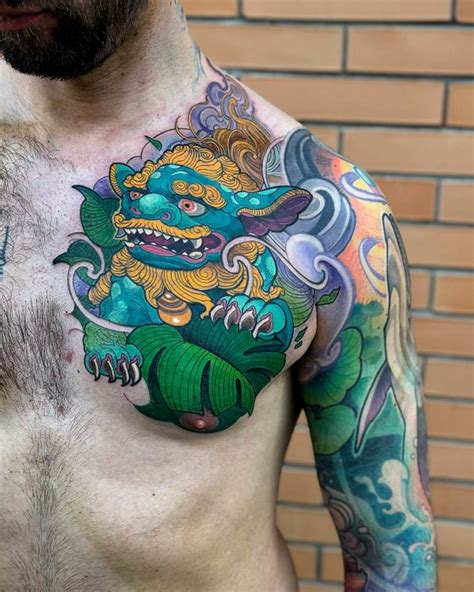 Foo Dog Tattoo Design Tattoonow