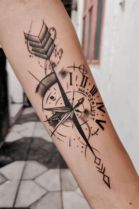 Forearm Arrow Compass Tattoo Meaning Best Tattoo Ideas Arrow