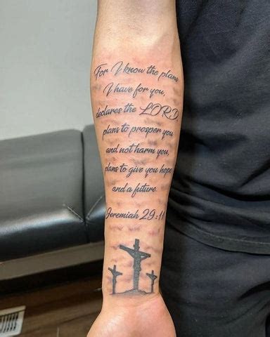 Forearm Bible Verse Tattoos Soul Hiker