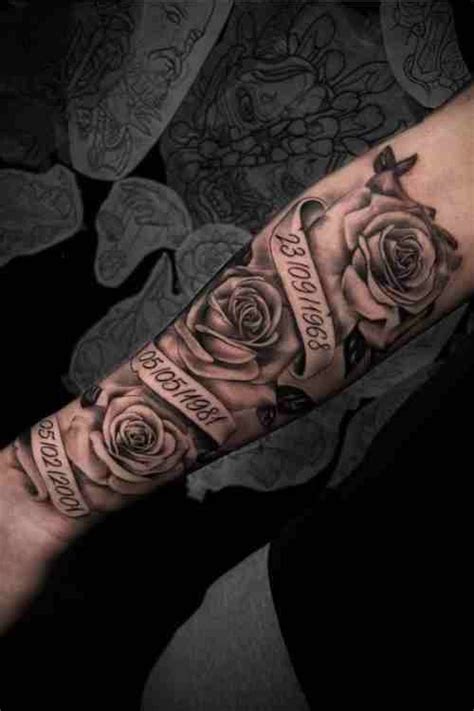 Stunning Rose Forearm Tattoos For Men