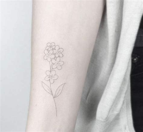 Forget Me Not Flower Tattoo By Jakub Nowicz Minimalist Floral Tattoo Forget Me Not Flower Tattoo By Jakub Nowicz Minimalist Floral Tattoo