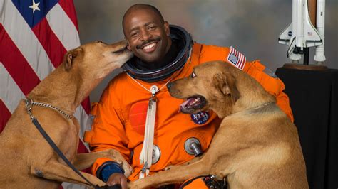 Former Nasa Astronaut Leland Melvin Left And Nasa Astronaut Stephanie