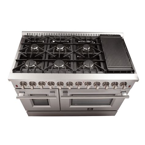 Forno Ffsgs6125 48 48 Inch Freestanding Dual Fuel Range With Natural