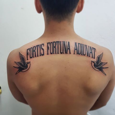 Fortis Fortuna Adiuvat La Fortune Favorise Les Audacieux Tattoos