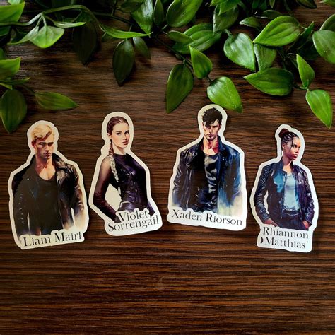 Fourth Wing Violet Sorrengail Xaden Riorson Rhiannon Liam Etsy