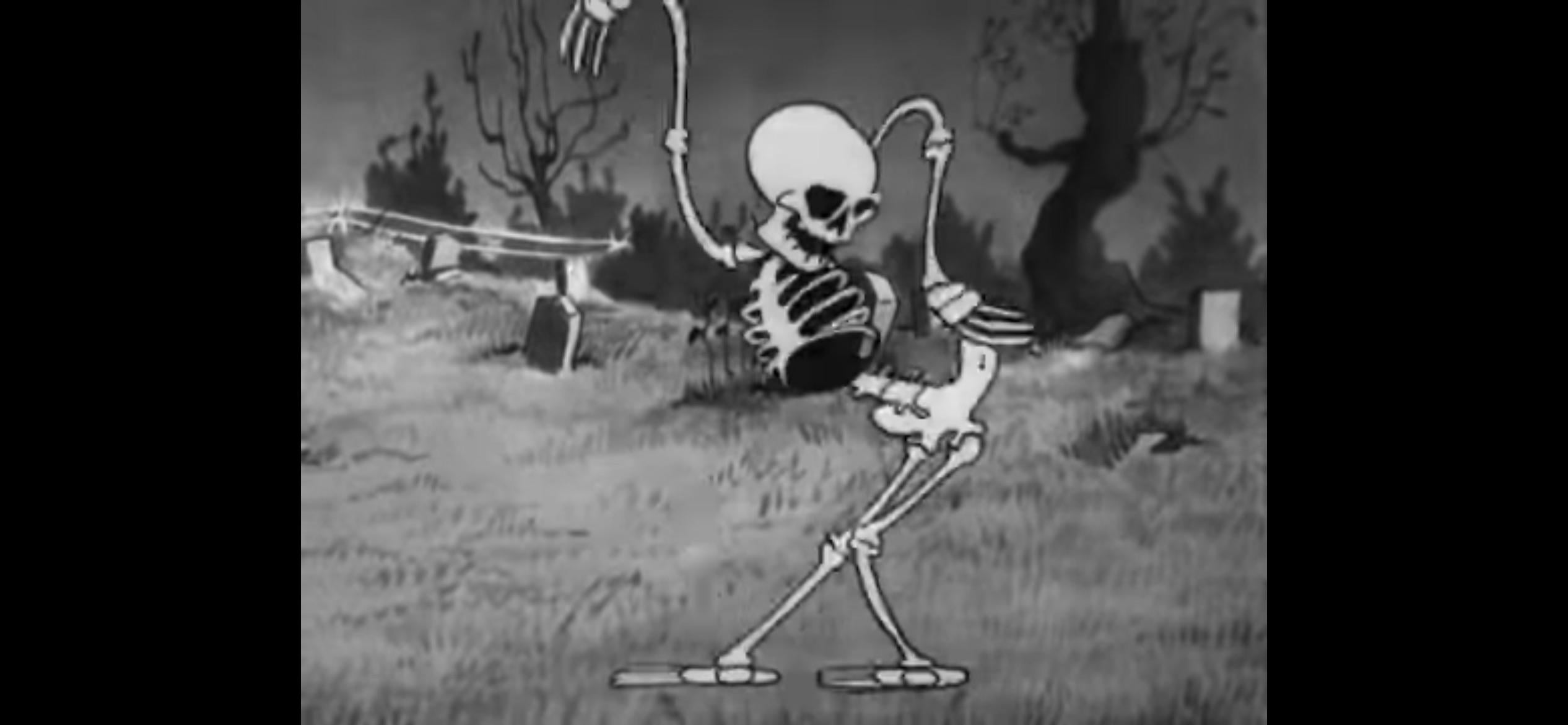 From Walt Disney S The Skeleton Dance 1929 Done By Stevie Rising