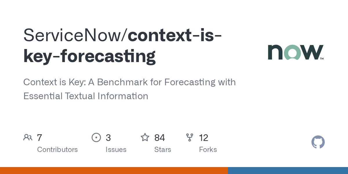 Github Servicenow Context Is Key Forecasting Context Is Key A
