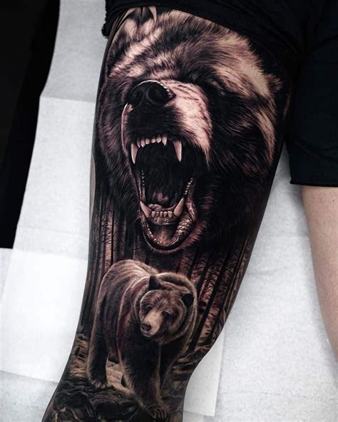 Grizzly Bear Chest Tattoo Grizzly Bear Chest Tattoo
