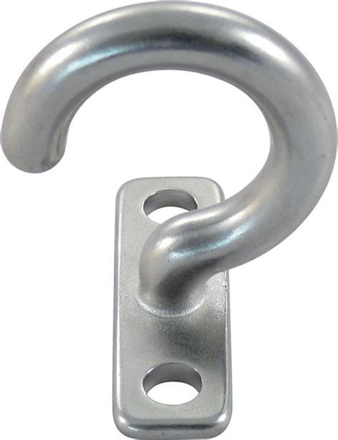 Haak Met Voetplaat 58 X 58 Mm Rvs 316
