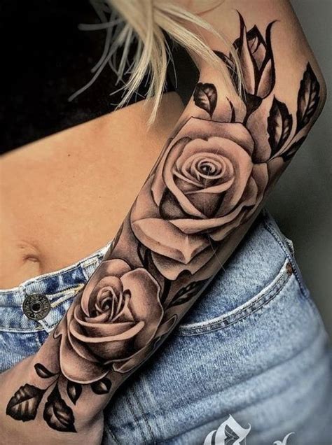 Half Sleeve Rose Tattoos For Women Half Sleeve Rose Tattoos For Women