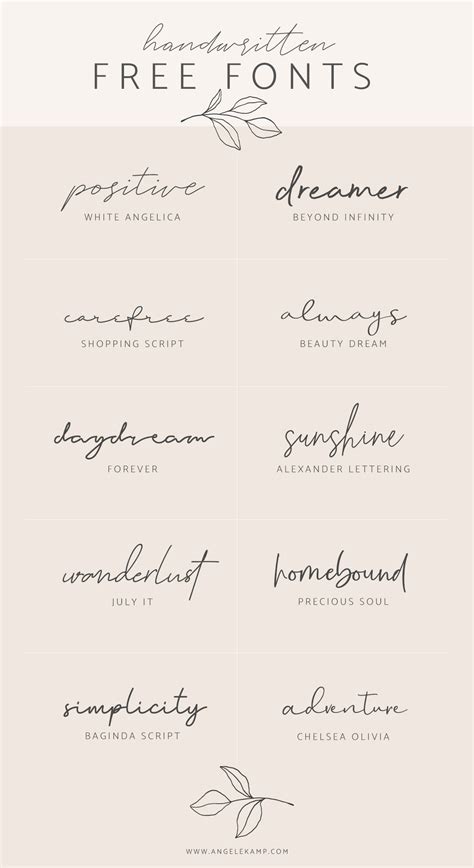 Handwritten Free Fonts Cursive Tattoos Free Handwritten Fonts