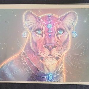 Hati And Skoll Lustre Print Pagan Shamanic Wolves Edda Norse Folk