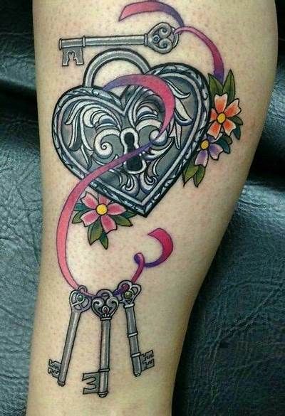 Heart Lock And Key Tattoo By Manuel Flowers At Next Level In Tempe