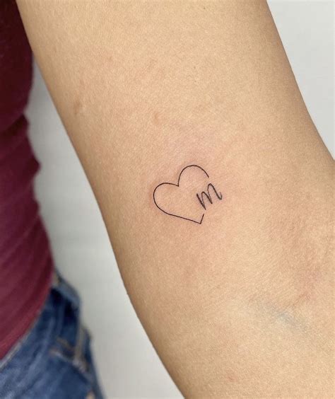 Heart Tattoo With Initials