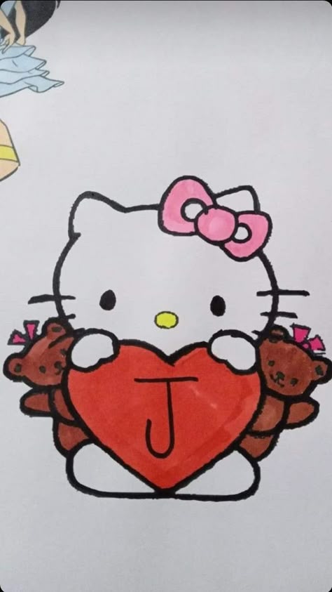 Hello Kitty Serving Drawing Ideas & Inspiration