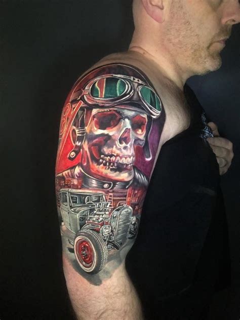 Hot Rod Tattoo In Progres Hot Rod Tattoo Hot Rods Skull Tattoos Hot Rod Tattoo In Progres Hot Rod Tattoo Hot Rods Skull Tattoos