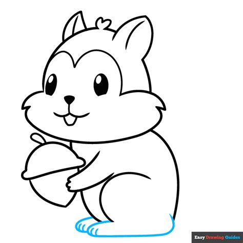 How To Draw An Easy Cartoon Chipmunk Really Easy Drawing Tutorial
