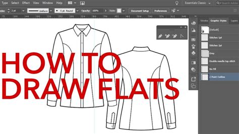 How To Draw Technical Flats In Adobe Illustrator Youtube How To Draw Technical Flats In Adobe Illustrator Youtube