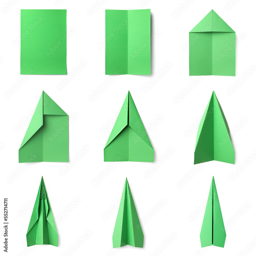 How To Make Paper Plane Step By Step Instruction Collage With Photos