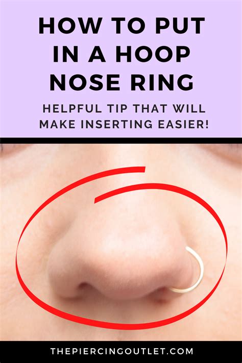 How To Put In A Nose Piercing