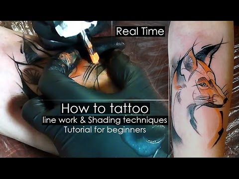 How To Tattoo Line Work Shading Techniques Tutorial For Beginners