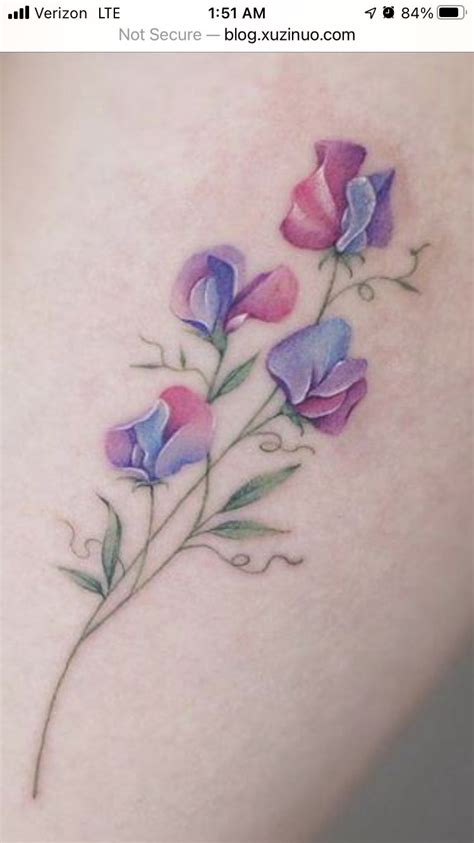 Image Result For Sweet Pea Tattoos Sweet Pea Flowers Tattoos Sweet