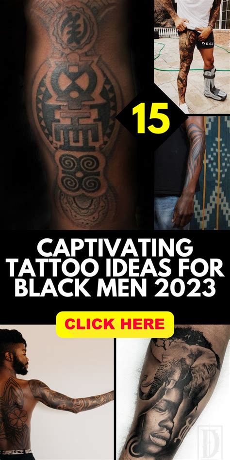 Inked Elegance Black Men Tattoo Ideas To Enhance Your Arm Sleeves