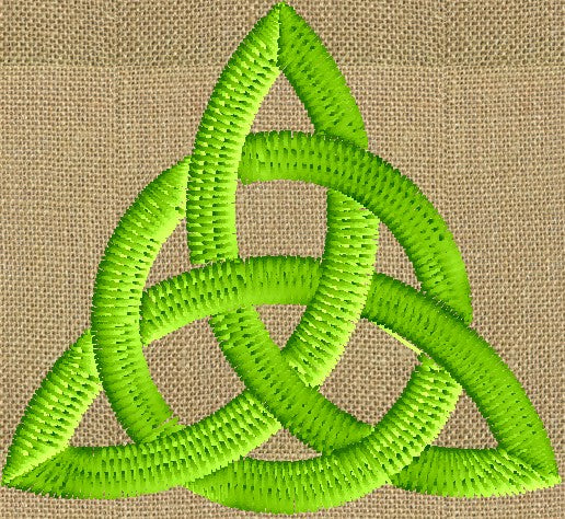 Irish Celtic Love Knot Embroidery Design File In Single Color About 2