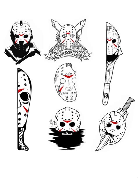 Jason Voorhees Friday The 13Th Tattoo Horror Movie Tattoos