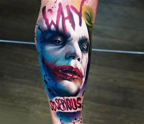 Jokers Tattoo Why So Serious Ha Ha Ha Ha Joker Lover Loser It