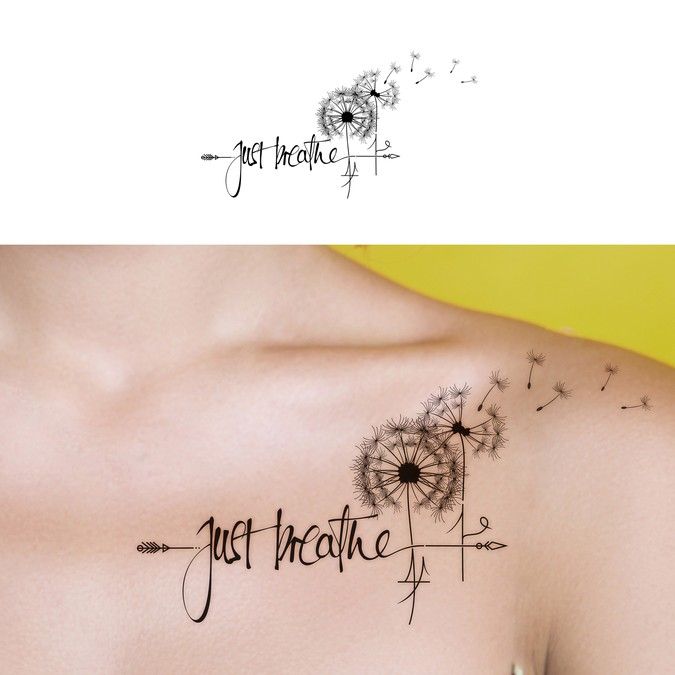 Just Breathe Dandelion Tattoo Printable Kids Entertainment