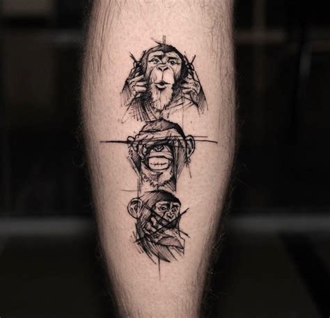 Karl Marks Tattoo On Instagram The Three Wise Monkeys Concept Done