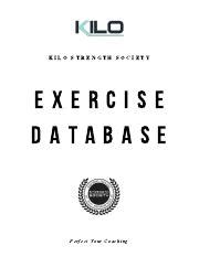 Kilo Exercise Database: Your Ultimate Fitness Resource Guide