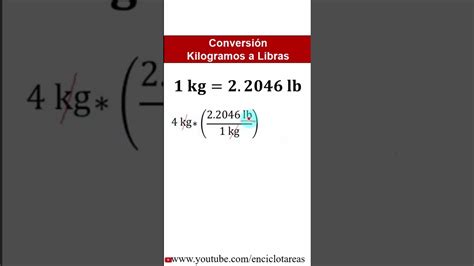 Kilogramos A Libras Kg A Lb Parte 2 Youtube